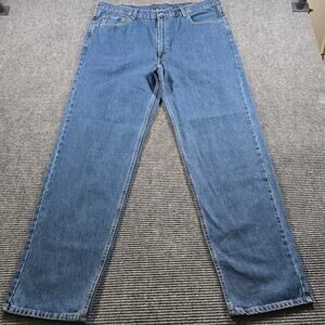 Levi's 550 Jeans Men's 44x36 Blue Relaxed Fit Straight Leg Cotton
